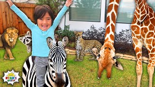 Learn Animals with Ryan for Kids  Educational Pretend Play [upl. by Tiphane783]