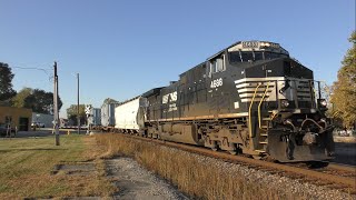 NS 056 with NS 4688 Eastbound in Delphi Indiana [upl. by Ledba]