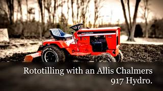 Allis Chalmers 917 Hrydo Garden tilling [upl. by Avron]