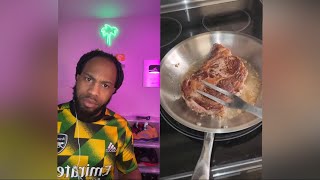 Best way to cook a steak is in a stainless steel pan  Y’all gotta see this 🤔 fypシ [upl. by Orna]