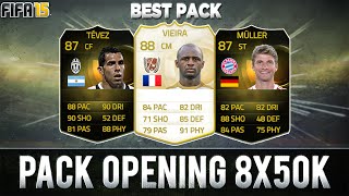 FUT 15 ••► PACK OPENING  8 X 50K  MERCI EA  OMG BEST PACK OPENING [upl. by Clemence432]