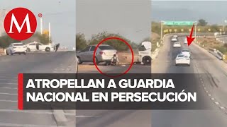 En Sonora persecución deja un GN atropellado se reporta fuera de peligro [upl. by Etteloc]