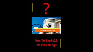 How to Install Piston Rings repairingshow [upl. by Rainah]