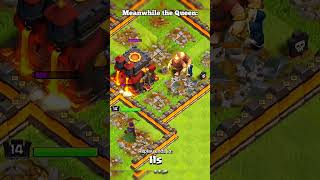 QUEEN ❎WALL BREAKER ✅  CLASH OF CLANS  fight4infra clashofclans coc shorts [upl. by Hartzel]