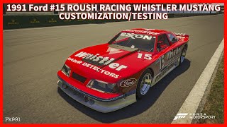 FM2023 1991 Ford 15 Roush Racing Whistler Mustang CustomizationTesting [upl. by Aryad188]