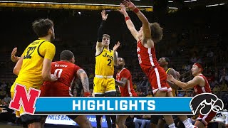 Nebraska at Iowa  Highlights  Big Ten Mens Basketball  Jan 12 2024 [upl. by Stanhope]