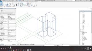 Revit Creating mass forms to walls and floors Create mass opening [upl. by Nnylidnarb]