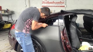 Tutorial Cómo Poner Vinil en un Automóvil Nissan 350Z [upl. by Fogel602]