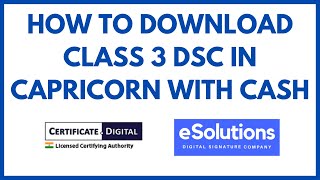 How to download Capricorn CA Class 3 Digital Signature Certificate and Encryption DSC in USB Token [upl. by Markland]