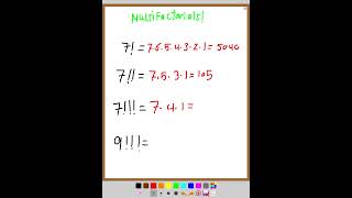 Triple factorialmaths shortvideo maths [upl. by Eldon]