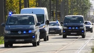 Snelle Respons Team SRT brengt witte bus met spoed naar het Politiebureau in AntwerpenNoord [upl. by Leonardo]