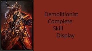 Demolitionist Skill Display Grim Dawn [upl. by Dihahs894]