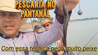 Pescaria de pintado e barbado no Pantanal com isca viva assim no anzol pega muito peixe [upl. by Kuska]