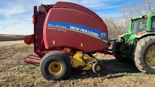 2020 New Holland RollBelt 560 Specialty Crop Round Baler  For Sale  December 10th [upl. by Yelroc939]