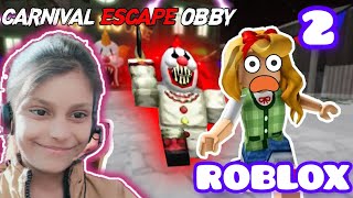 escape the carnival of terror in robloxplay with friends 😜 [upl. by Aihsoek]