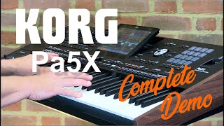 Korg PA5x Complete Demo  Everything You Need To Know  Bonners Music [upl. by Yelsehc]