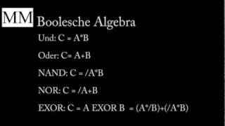 Informatikbasic Boolesche Algebra Gesetze von de Morgan Rechengesetze [upl. by Rozella580]