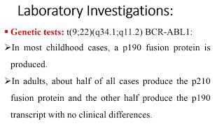 B Lymphoblastic Leukemia Lymphoma with Recurrent Genetic Abnormalities [upl. by Udall]