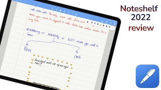 NOTETAKING with Noteshelf  2022 Review [upl. by Rafiq198]