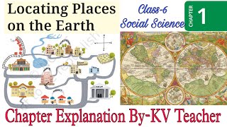 PART1 Locating Places on the Earth  Class6 Social Science SST Chapter1 हिंदी Explanation [upl. by Tonina546]