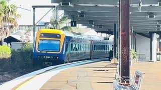 Ex Armidale Moree Xplorer passing Woy Woy  4K60fps [upl. by Innob]