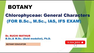 Chlorophyceae General Characters Green Algae [upl. by Ytsirc684]