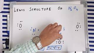 Lewis dot structure of N2O4  Dinitrogen tetroxide lewis structure  N2O4 co ordinate bond [upl. by Aerb]