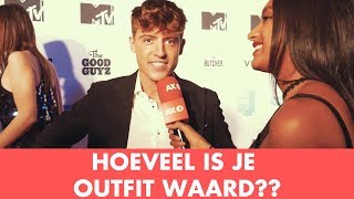 HOEVEEL IS JE OUTFIT WAARD MET BOEF LIL KLEINE MONICA GEUZE EN MEER MTV EMA AMSTERDAM [upl. by Eceela]