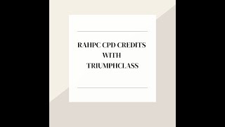 DORE UKO UBONA CPD CREDITS ZA RAHPC KURI TRIUMPHCLASS 300 RWFCREDIT NI NK UBUNTU [upl. by Ahsienod]