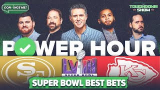 SUPER BOWL LVIII BETTING PICKS amp PROPS San Francisco 49ers vs Kansas City Chiefs Bets  Power Hour [upl. by O'Malley]