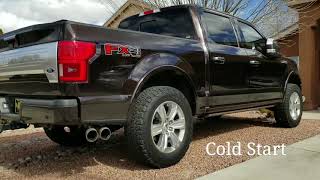 2018 F150 50 Magnaflow 12249 cold start drive by wot interior [upl. by Kcinom517]