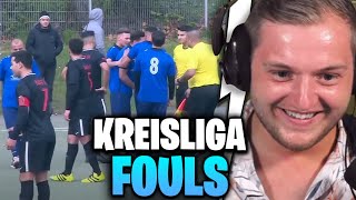 😂⚽REAKTION auf HARTE FOULS amp ROTE KARTEN  Best of Kreisliga  Trymacs Stream Highlights [upl. by Oleusnoc]