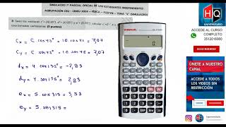 Resolucion simulacro  Primer parcial 2024  CEU  Fisica  CINEU [upl. by Yaj]