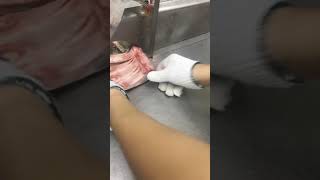 Salt bae cuts our steak at factory [upl. by Marsha72]