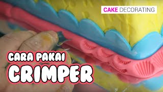 CAKE DECORATING  12 MENGENAL CRIMPER PLUS MENGAPLIKASIKAN [upl. by Nitnerb]