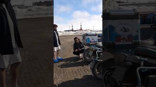 Part 226  Mumbiker Nikhil Riding In TOP OF THE WORLD  Prudhoe bay  Artic Ocean bikeride usa [upl. by Romo]