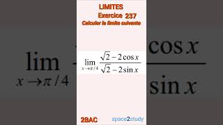 Exercice 237 Limites 2BAC Maths [upl. by Eelyah362]