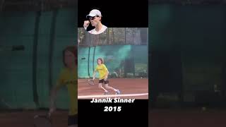 Jannik Sinner training in 2015 video credit Danilo Pizzorno 🦊❤️ [upl. by Einreb]