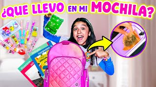 🎒¿QUE LLEVO EN MI MOCHILAl Yo soy Aranza 💕 [upl. by Kela]