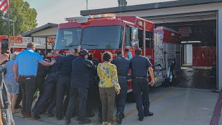 Calimesa Fire Push In Ceremony ￼for New Engine 1 [upl. by Regnig]