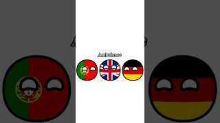 Portuguese vs English vs German countryballs language english germany [upl. by Drona144]