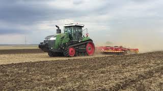 Fendt 1165 MT V12 with Väderstad TopDown cultivator [upl. by Gnahc190]