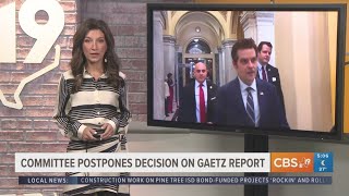 House Ethics Committee postpones decision on Matt Gaetz alleged sexual misconduct drug use report [upl. by Winton]