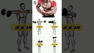 LOS MEJORES EJERCICIOS PARA HOMBROS CON MANCUERNAS  shoulderworkout gym gymworkout [upl. by Aelc440]