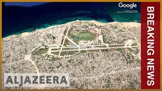 🇱🇾 Libya capitals only functional airport hit by air raid  Al Jazeera English [upl. by Adnamor]