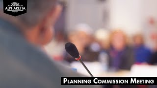 Alpharetta Planning Commission Meeting  November 7 2024 [upl. by Jasmina]