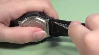 How to Change a Rubber Sport Watch Band [upl. by Ahsyekat]