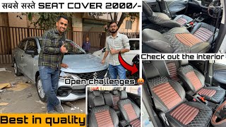 CAR SEAT COVER✅IN KAROL BAGH₹2000 all car seat covers fitting free PAN INDIA FREE DELIVERY [upl. by Assedo]