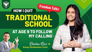 Energy Manifestation Coach Devina Rao Quits Traditional School at Age 9 [upl. by Tosch]