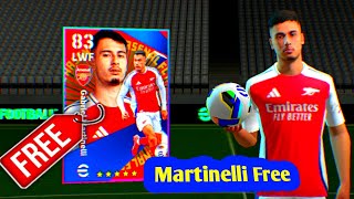 How to Get Gabriel Martinelli Free 🆓 in Efootball 2025 [upl. by Farrish]